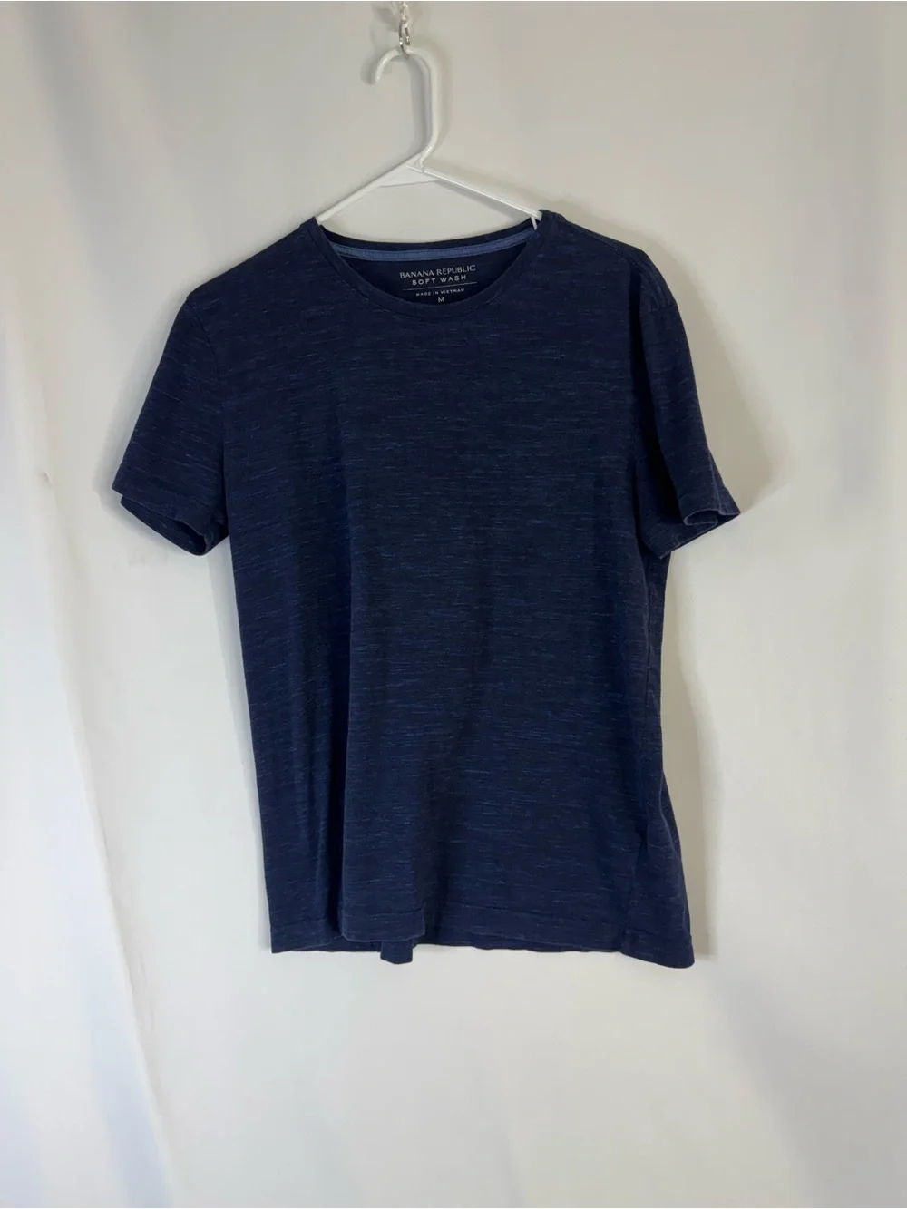 Banana Republic Men's Short Sleeve Crew Tee in Navy Heather‎